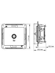 ������� Systeme Electric ATLASDESIGN TV ��������� 1DB �������� ������� ATN000291