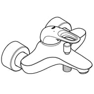 Уценка! Смеситель Grohe EuroStyle 33591LS3 для ванны, однорычажный, настенный, белый - уценка. — миниатюра 7
