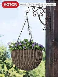 ����� KETER HANGING SPHERE PLANTER (35x35x22), 8,6 �, ���������, �����