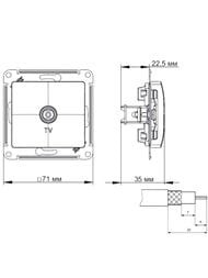 ������� ������������� Systeme Electric ATLASDESIGN TV ����� ATN000993