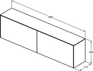 ����� ��� �������� Ideal Standard CONCA (1985x373x550) 4 �����, �����, �� ����������� T4332Y3