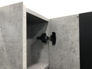 Зеркало-шкаф COMFORTY Эдинбург-75 (880х800х165) подвесной, бетон-светлый 00004147981