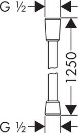 ������� ����� Hansgrohe Isiflex 1,25 � ���� ���������� 28272000