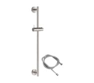 Душевая стойка 66 см с шлангом Remer INOX SS317M332, нержавеющая сталь матовая — миниатюра 1