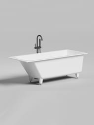Ванна встраиваемая Salini Cascata 1700х700х600 искусственный камень, S-Sense, белый 104413G