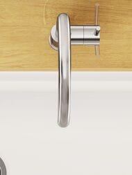 Смеситель для кухни Vitra Minimax S однозахватный, высокий поворотный излив 245мм, хром A42091EXP