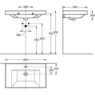 ����� ��� �������� La Fenice Elba Grigio 80 �� (776�469�350) ����� ������� FNC-01-ELB-G-80