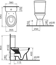 ������-������� NORM Eisberg with Bidet (355�640�805) � ��������,�����. ����.,����.���� 9844B099-7204