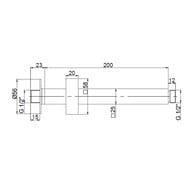 Кронштейн для верхнего душа Paini хром 50CR744T720BI