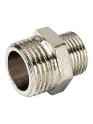 Ниппель STOUT 1/2"х3/8"НН переходной, никель,  SFT-0004-001238 — изображение 3