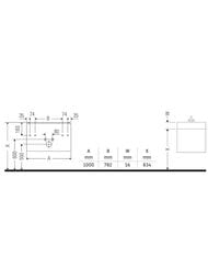����� ��� �������� Duravit XBase 1000�440�475 ���������, 1 ����, ����� ������� XB603201818