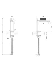 ��������� ��� �������� Gessi Inverso Rigato 127 ��, ��� ������� �������, ������ ����. 73502.149