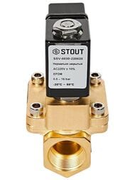 Клапан соленоидный STOUT 3/4", 220В, непрямого действия, нормально закрытый SSV-0030-220020