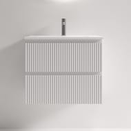 Тумба подвесная SANCOS Snob R 590х390х500, 2 ящика, доводчики, Bianco,SNR60/39W