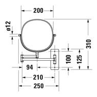 ������� ������������� DURAVIT D-Code ���������, 3-������� ����������, ���� 0099121000