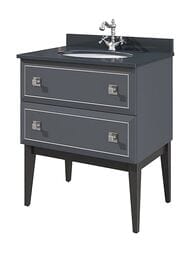 Тумба для столешницы и врезной раковины Caprigo Метрополь 730х870х534 напол.,графит/черный 13711.37-SF-019/B032