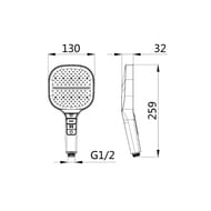 ����� ��� ���� ESKO SPL1403SQ 130 ��, 3 ������, ABS-�������, ����