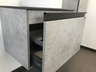 Тумба COMFORTY Эдинбург-60 (600х525х400) подвесная, с раковиной и столеш., бетон светлый 00-00002782