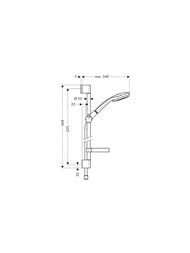 ������! ������� ����� Hansgrohe Croma 100 Multi/Unica'C ������ ���, �����, ��������, ������ 27775000
