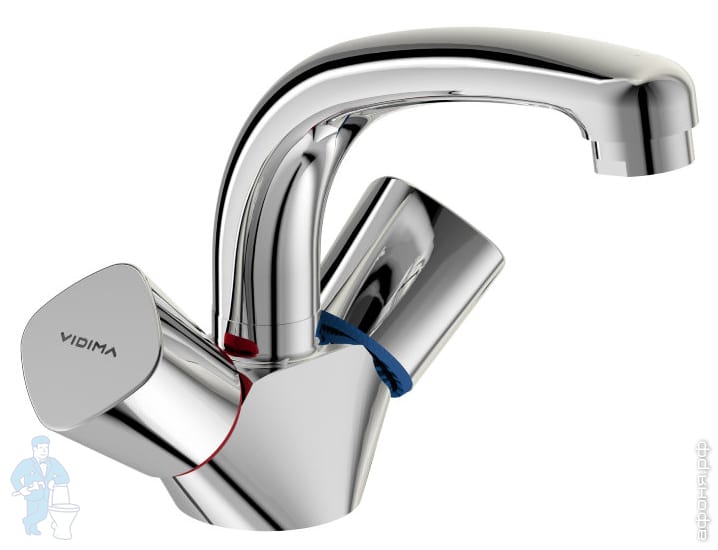 .>Смеситель VIDIMA КВАДРО BA244AA для умывальника, литой поворотный ...