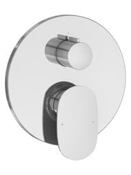 Смеситель для ванны/душа RAVAK Spring SG 065.00CR O2 встраиваемый, 2 вывода, хром X070533