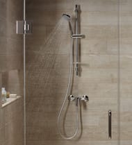 Душевой комплект Jacob Delafon CITRUS лейка d90мм, шланг, штанга для душа, мыльница E12907-CP