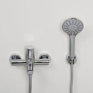 Смеситель для ванны WasserKRAFT Main 4101 однозахватный, короткий излив, душ. гарнитур, цвет: хром