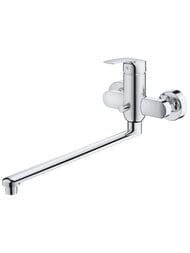 Смеситель для ванны Grohe EuroSmart поворотный излив, вынос 400 мм, однозахватный, хром 23992003 — изображение 3