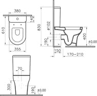 ������-������� Vitra Zentrum 355�610 � ��������,����������  ����.,���������. ������ 9012B003-7201
