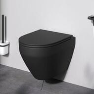 Уценка!Унитаз подвесной Am.Pm Spirit V2.0 FlashClean с сиденьем микролифт, черный мат.  C701700MBSC