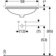 �������� Geberit VariForm (500�400) ������������, ��� ���. ��� ���������, � ��������� 500.764.01.2