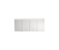 Зеркальный шкаф Burgbad Lin20 1600х700х170 LED, 4 дверцы, диммер, дуб меринос SPQK160F5354 — миниатюра 1