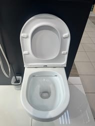 Уценка! Унитаз подвесной AM.PM Spirit V2.0 365х485х350 безободковый, с сиденьем, белый матовый C701700MWSC