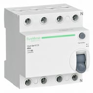 Выключатель Systeme Electric дифференциального тока (ВДТ) 40А 4P 30мА Тип-A 400В City9 Set C9R68440