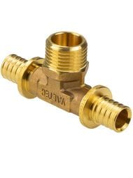 Тройник VALTEC аксиальный, 16х1/2"Нх16, латунь CW614N, VTm.433.G.160416