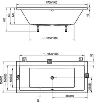 ����� ��������� RAVAK FORMY 01 170x75 �����
