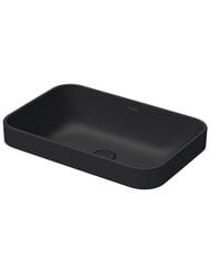 Раковина DURAVIT HAPPY D.2 PLUS 600х400 антигрязевое покрытие WG, антрацит матовый 23596013001