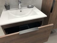 Тумба COMFORTY Франкфурт-60 (600х540х460) подвесная, с раков., дуб шоколадно-коричневый 00004150530