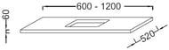 ���������� Jacob Delafon PARALLEL EB53-0600-E10 (600�520�60) ��������� ��� Reve �4819, ���