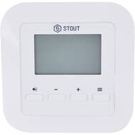 Терморегулятор STOUT ST-295v3 проводной, ЖК-дисплей, белый, STE-0101-029531 — миниатюра 1