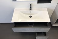 Тумба COMFORTY Франкфурт 90 (910х560х465) подвесная,с раковиной, бетон светлый 00-00007342