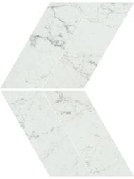 Керамогранитная плитка Atlas Concorde Marvel Carrara Pure Chevron Lapp (225х229) белая, AS1V (кв.м.)