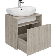 Тумба под раковину KERAMA MARAZZI PRO подвесная с ящиком 600х430х570, корич., PRO.60.1\OAK.O