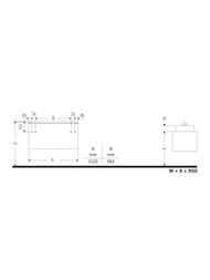 ����� ��� �������� Duravit L-Cube 482�1220�550 ���������, �������-����� ������� LC4882007070000