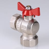 Кран шаровый 1/2"ВВ VALTEC BASE угловой с накидной гайкой, короткий, VT.266.NS.0404 — миниатюра 6