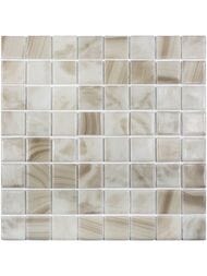 Мозаика стеклянная Vidrepur Nature Sea Salt   5601 38х38 (317х317) на сетке, бежевая (шт.) — миниатюра 1