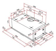 ������� TEKA Total GFH 73 SS (730�310) �����������������, 329 �3/�, 215 ��, ����. �����