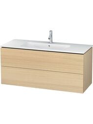 Тумба под раковину Duravit L-Cube 1220х550х481 подвесная, 2 ящика, дуб средиземноморский LC624307171 — миниатюра 1