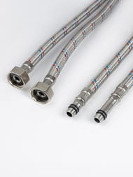 Гибкая подводка Iddis, F1/2xM10S, F1/2xM10L, SS304, латунь, 1,8 м, комплект 2 шт, 926CBS18ZP