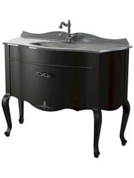 Тумба под раковину Caprigo Бурже 120 nero lucido 1150х945х463 11016-020